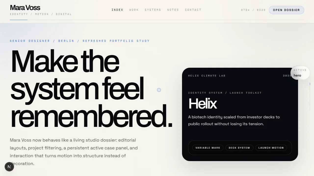 Mara Voss â€” Designer Portfolio