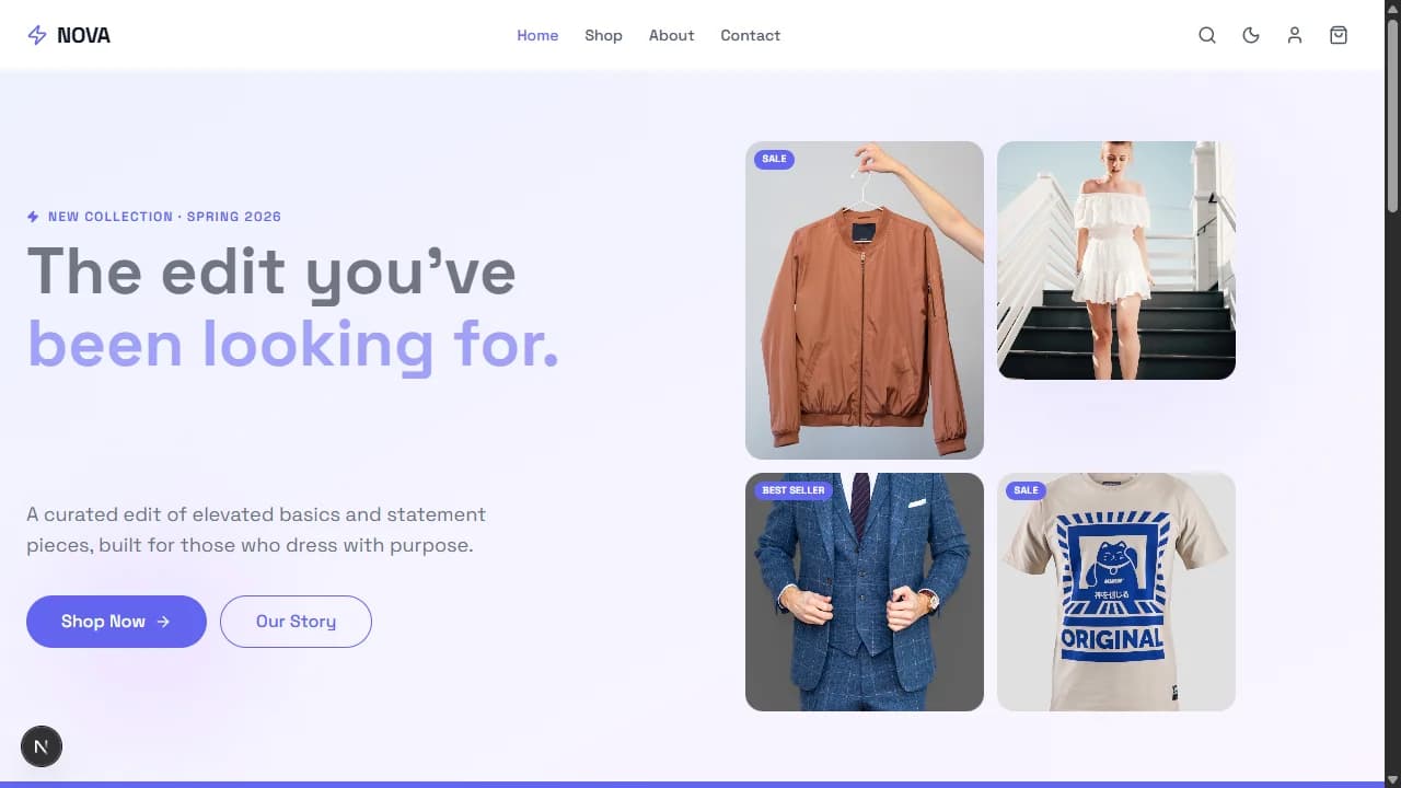Nova — Modern Fashion Store